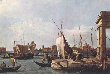 Canaletto Painting - La punta della Dogana Custom Point Canaletto